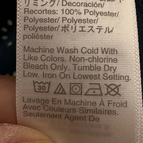 NEW Madewell Blue Eyelet Cotton‎ Embroidered Crop Top Blouse XXS Made in India - Picture 7 of 7